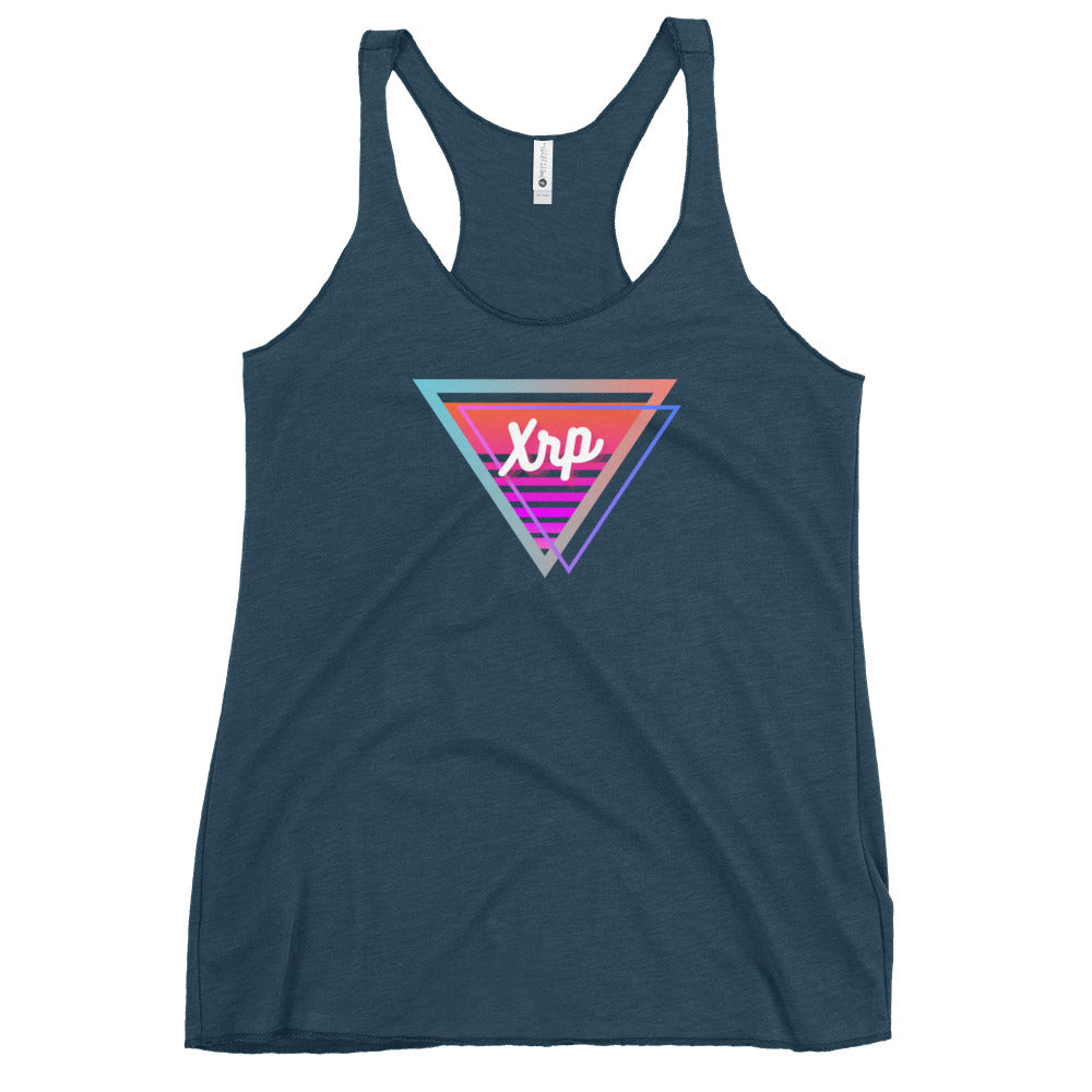 XRP Neon Triangle Women's Racerback Tank