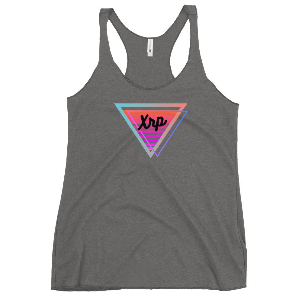 XRP Neon Triangle Women's Racerback Tank