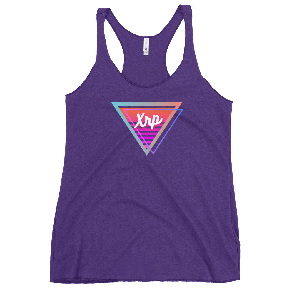 XRP Neon Triangle Women's Racerback Tank